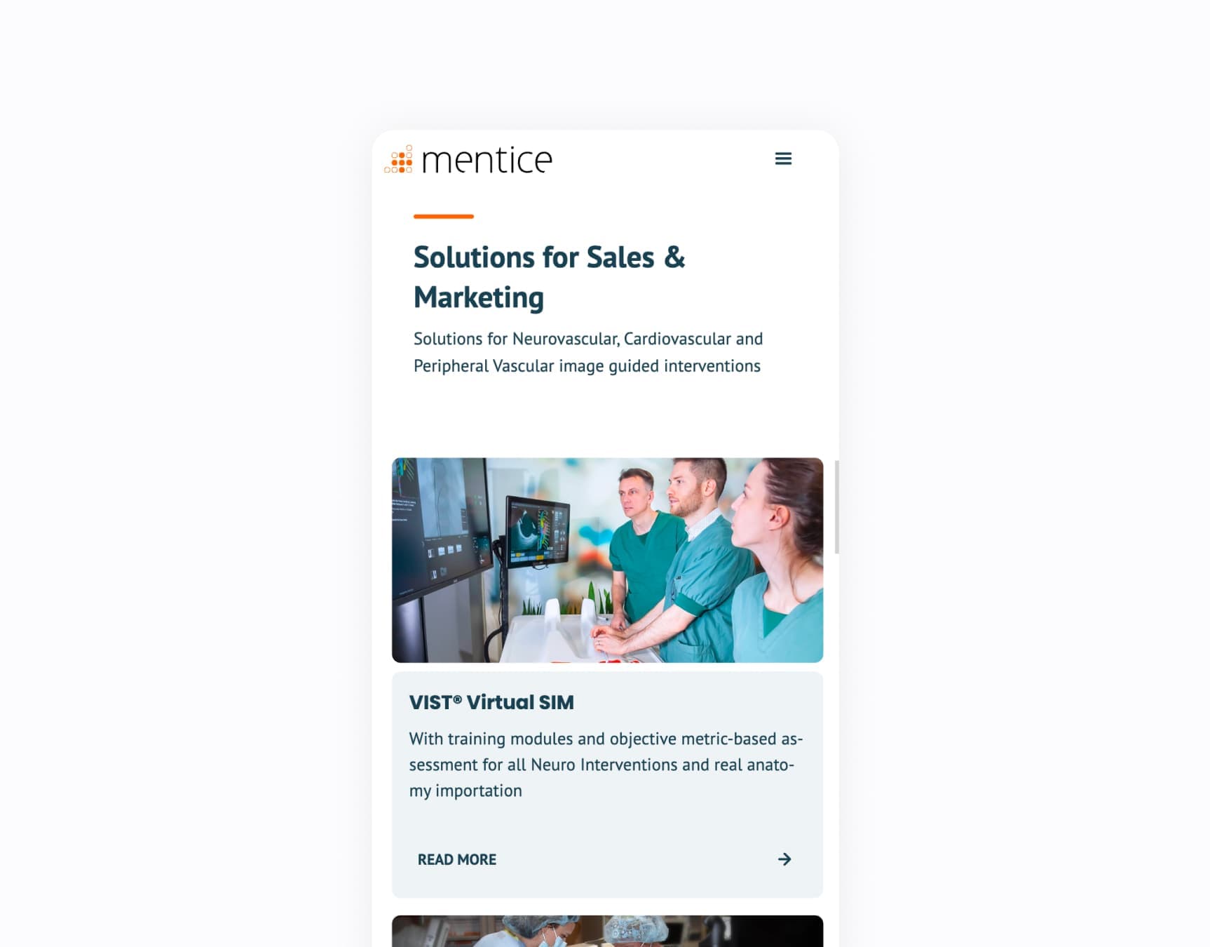 Mentice screen 3