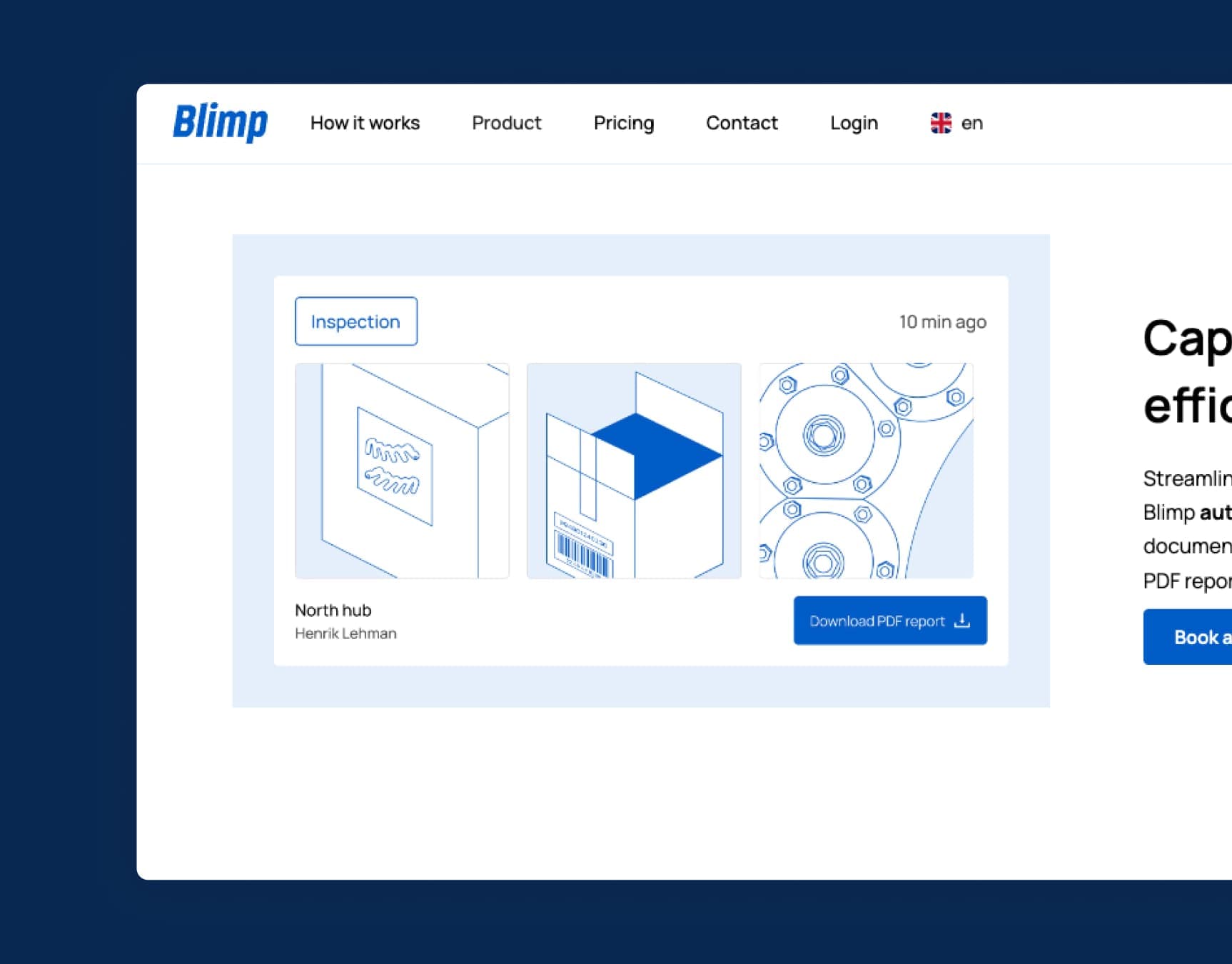 Blimp app screen 4