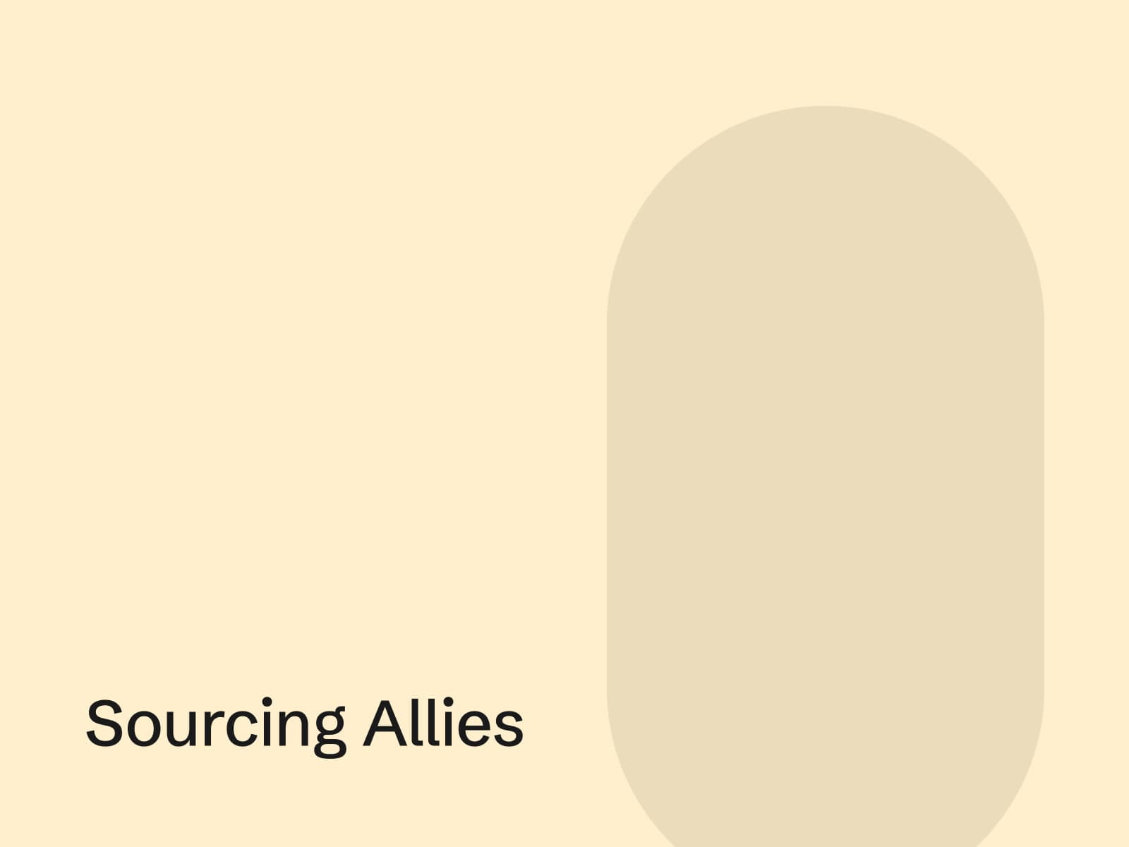 Sourcing Allies